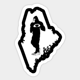 Maine Bigfoot Sticker